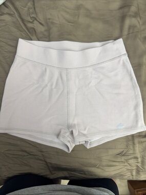 ALO Yoga Light Gray Waffle-Knit Women's Shorts